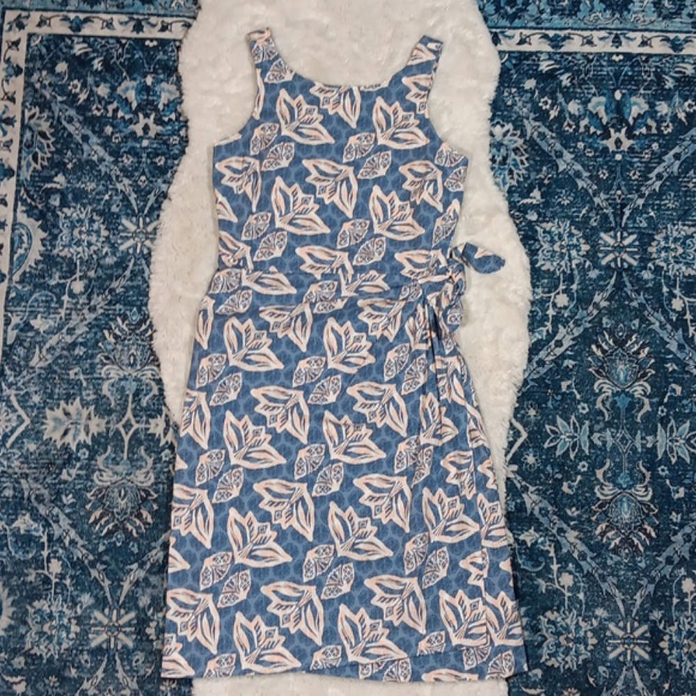 Patagonia Pataloha organic cotton printed midi dress womens sz 10